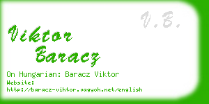 viktor baracz business card